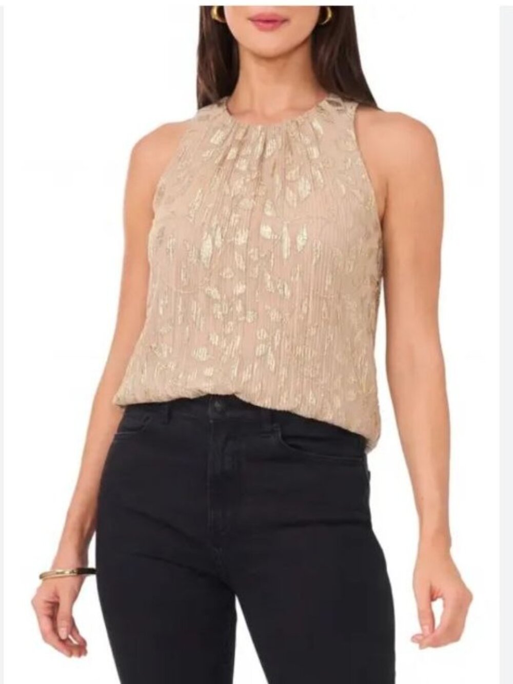 $69 Vince Camuto Tank Tops & Camisoles for Women Gold Size S